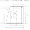  Настенное крепление для iPad Pro Displine Companion Wall Home. Размеры.